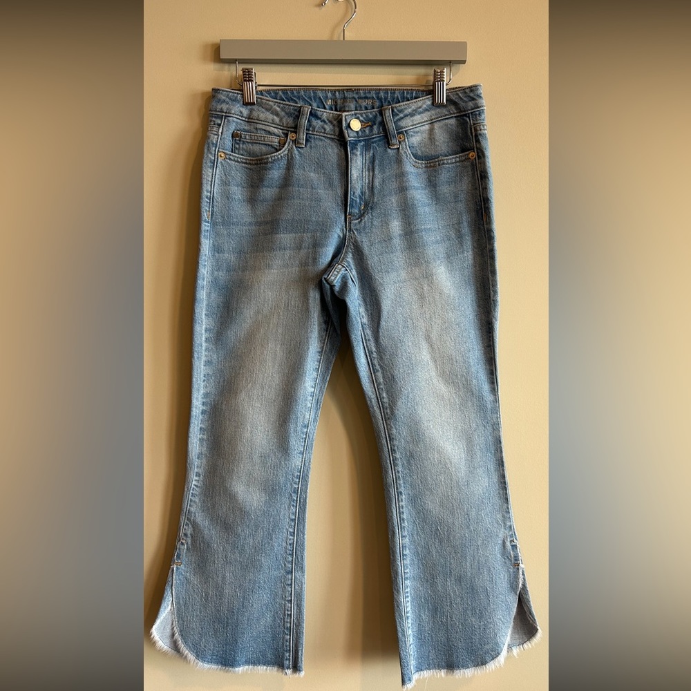 Michael Kors cropped flare jean.